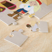 Cute Fun Personalized Pirate Treasure Map Foto Legpuzzel (Zijkant)