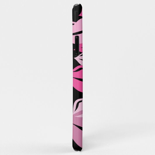 Cute Fun Pink Lips KIsses Pattern Case-Mate iPhone Case (Achterkant/rechts)