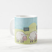 Cute Fun Rebel Sheep Koffiemok (Voorkant links)