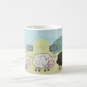 Cute Fun Rebel Sheep Koffiemok (Center)