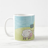 Cute Fun Rebel Sheep Koffiemok (Links)