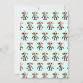 Cute Fun Robot Kid's Birthday Kaart (Achterkant)