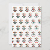 Cute Fun Robot Kid's Birthday Kaart (Achterkant)