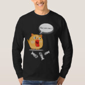 Cute fun & silly fat cat t-shirt (Voorkant)