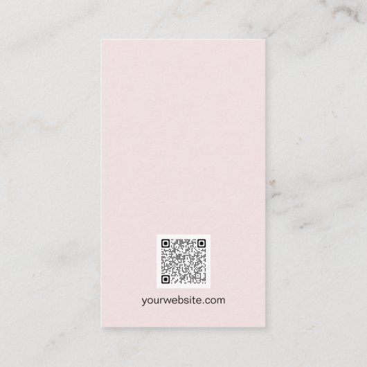 Cute Fun Sprinkle Iced Donut Sweet behandelt QR Visitekaartje (Achterkant)