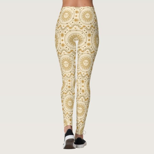 Cute Fun Sunshine Graphic Art Leggings (Achterkant)