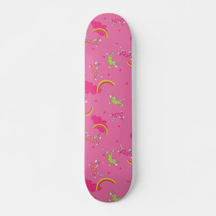 Cute Fun Unicorns regenboogroze cartoon patroon Persoonlijk Skateboard