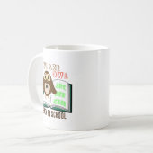 Cute fun We are owl Back to school Personalize Koffiemok (Voorkant links)