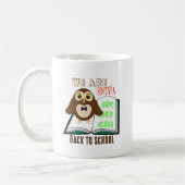 Cute fun We are owl Back to school Personalize Koffiemok (Links)