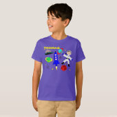 Cute Fun Whimsy Space Gepersonaliseerd T-shirt (Voorkant volledig)
