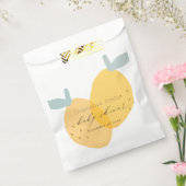 Cute Fun Yellow Lemon Fruity Citrus Baby shower Bedankzakje (Gezegeld)