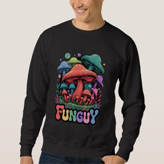 Cute Fungi Fun Guy Mushroom Pun Kawaii Pastel Aest Trui (Voorkant)