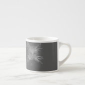 Cute Funky Black Cat Kitten Eyes Sketch Espresso Kop (Rechts)