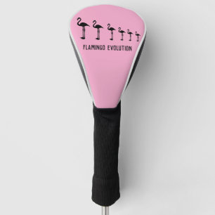 Cute Funky Flamingo Evolution Birds Golfheadcover