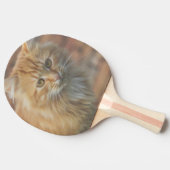 Cute Funky Ginger Cat Kitten Face Tafeltennisbatje (Zijkant)