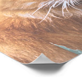 Cute Funky Ginger Cat Kitten Painting Poster (Hoek)