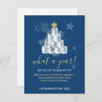 Cute Funny 2020 Year Waterverf Toilet Paper Tree