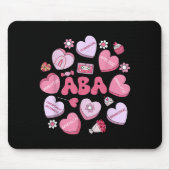 Cute Funny Aba Therapy Candy Heart Slp Behavior Va Muismat (Voorkant)