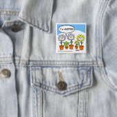 Cute Funny Adoption Theme Cartoon Button (In situ)