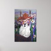 Cute Funny Alpaca, hou je kool Canvas Afdruk (Voorkant)