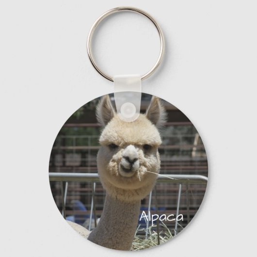 Cute Funny Alpaca Sleutelhanger (Voorkant)