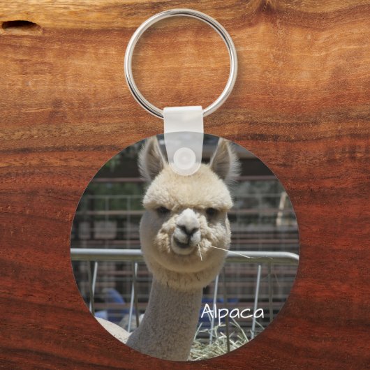 Cute Funny Alpaca Sleutelhanger (Voorkant)
