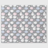 Cute Funny Animals Wrapping Paper Cadeaupapier (Vlak)