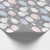 Cute Funny Animals Wrapping Paper Cadeaupapier (Hoek)