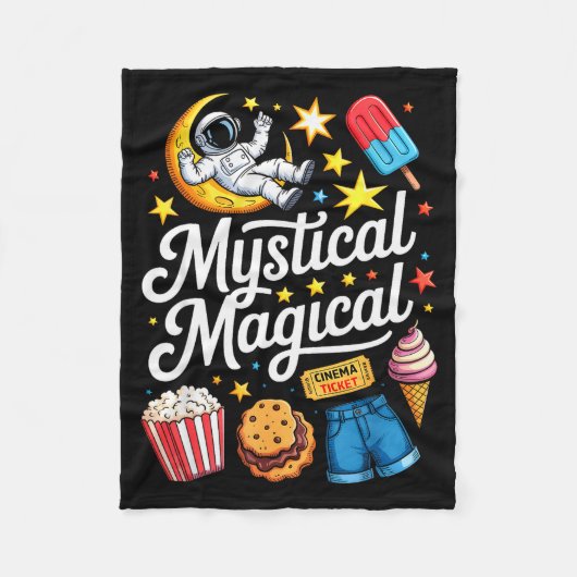 Cute Funny Astronaut Cookies Kids Boy Toddler Girl Fleece Deken (Voorkant)