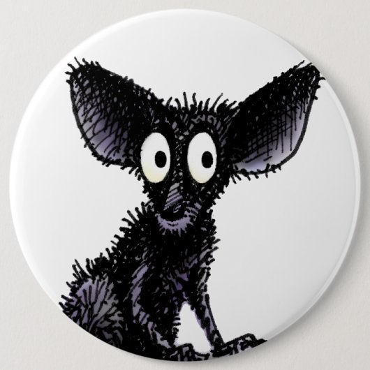 Cute Funny Aye-Aye Ronde Button 6,0 Cm (Voorkant)