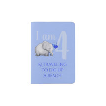 Cute Funny Baby Elephant Age 1-9/4th Birthday