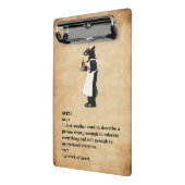 Cute & Funny Background Nurse Mini Klembord (Angled2)