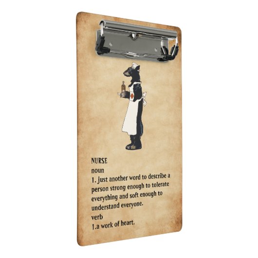 Cute & Funny  Background Nurse Mini Klembord (Schuin)