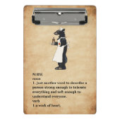 Cute & Funny  Background Nurse Mini Klembord (Voorkant)