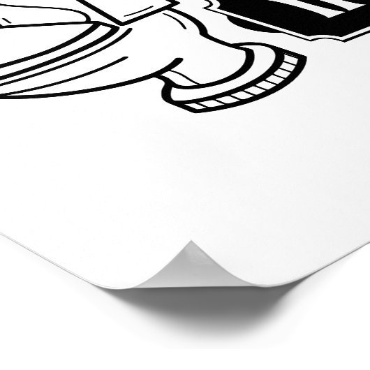 Cute Funny Bathroom Rules Poster (Hoek)