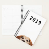 Cute Funny Beagle Dog Modern Trendy Planner (Display)