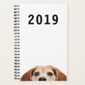Cute Funny Beagle Dog Modern Trendy Planner (Voorkant)