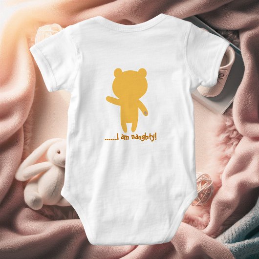 Cute Funny Bear With Me Baby Shower Personalized Romper