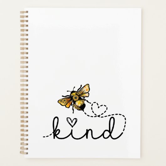 Cute & Funny Bee Sind Planner (Voorkant)