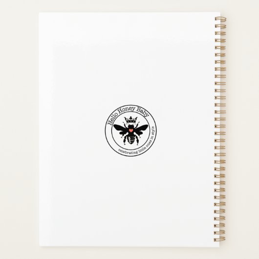 Cute & Funny Bee Sind Planner (Achterkant)