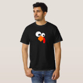 Cute Funny Big-Eyed Turkey T-shirt (Voorkant volledig)