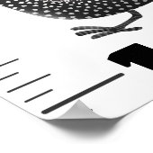 Cute funny birds cartoon growth chart poster (Hoek)