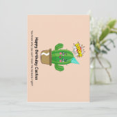 Cute Funny Birthday-kaartontwerp Kaart (Staand voorkant)