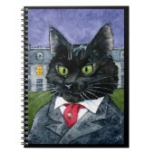 Cute Funny Black Cat Notebook Notitieboek (Voorkant)