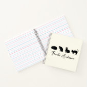  Cute Funny Black Cat Notitieboek (Binnen)