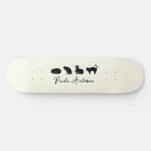  Cute Funny Black Cat Persoonlijk Skateboard (Horizontaal)