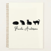  Cute Funny Black Cat Planner (Voorkant)