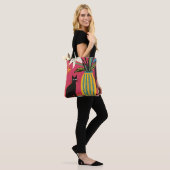 Cute Funny Black cat Tote Bag (Op model)