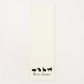  Cute Funny Black Cat Yogamat (Voorkant)