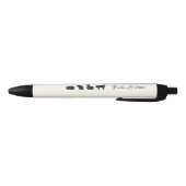Cute Funny Black Cat Zwarte Inkt Pen (Bodem)